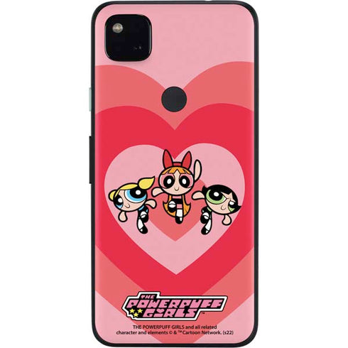 Cartoon Network Powerpuff Girls Hearts Google Pixel 4a Skin